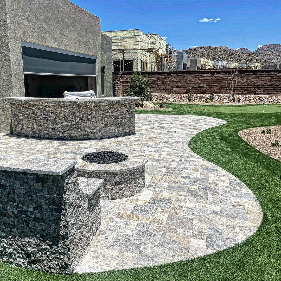 Hardscape and outdoor living space