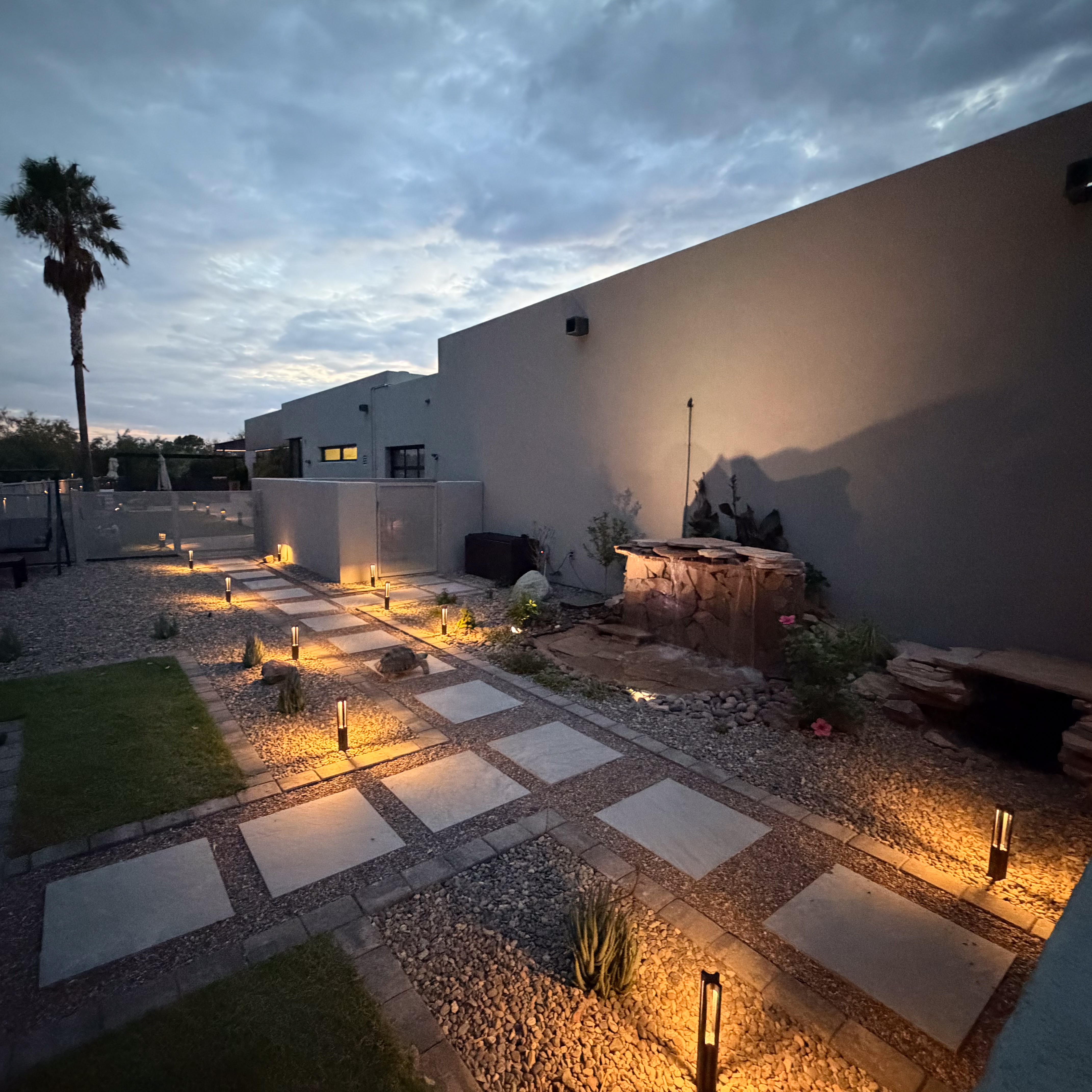 Hardscape and outdoor living space