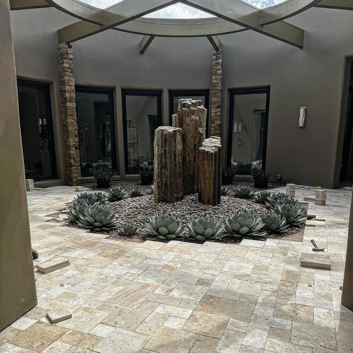 Dove Mountain landscape project in progress