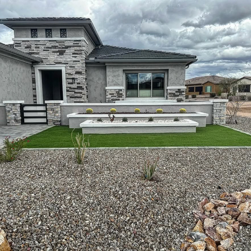 Completed landscape design project